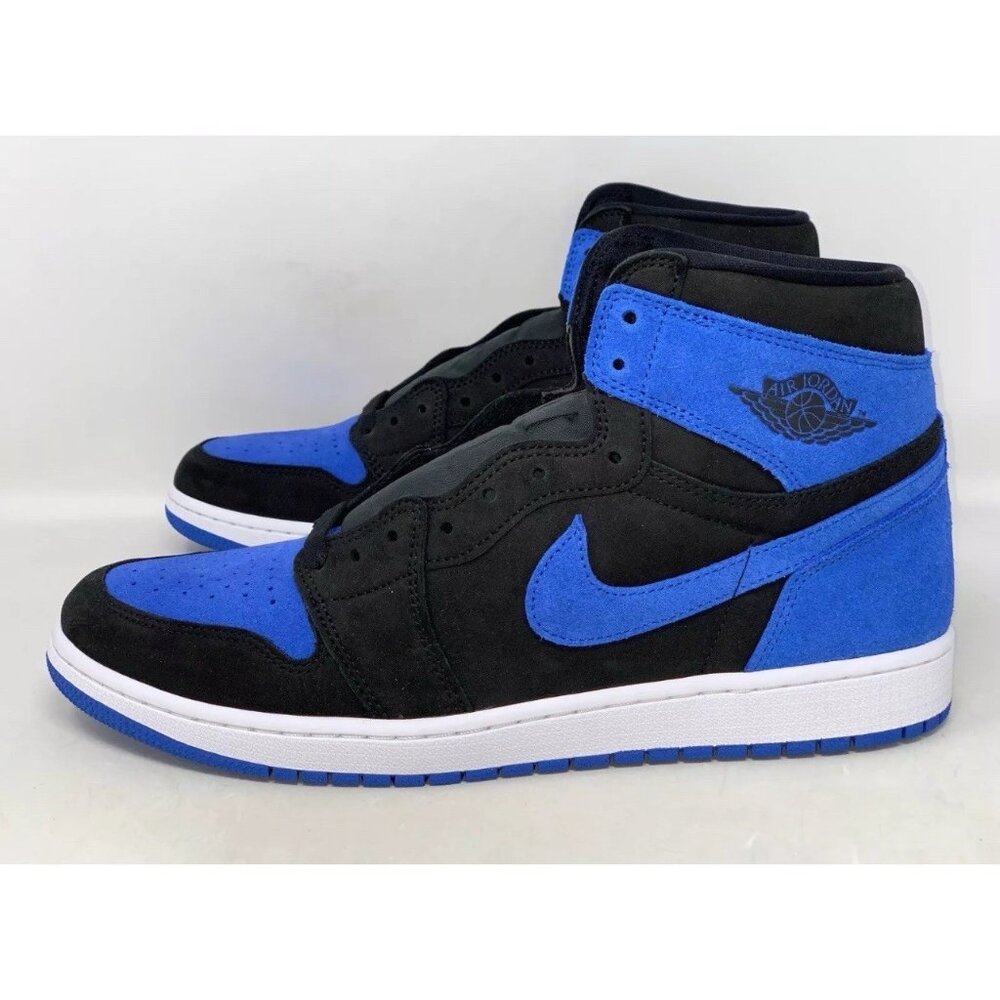 Air Jordan 1 High 'Reimagined Royal Blue' Black Sneakers, Size 10.5 DZ5485-042